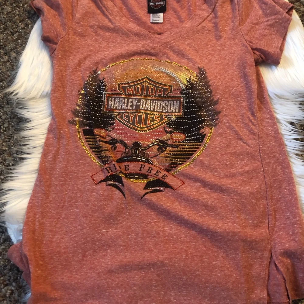 Harley-Davidson Orange Tee - Picture 2 of 3